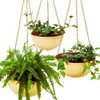 Treo, Gold Hanging Planters, Set of 3