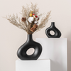 Hul, Ceramic Donut Vase, Set of 2