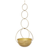 Oro, Gold Circle Hanging Planter