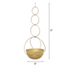 Oro, Gold Circle Hanging Planter